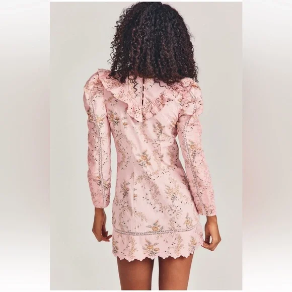 LoveShackFancy Cedella Mini Dress Size - Picture 5 of 7